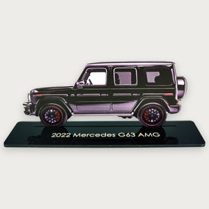 2022 Mercedes G63 AMG (1) Metal Car Wall Art, Color 2D Diecast Car Decor, Silhouette Metal Wall Art, Gift For Car Lovers, Detailed Color Metal Car