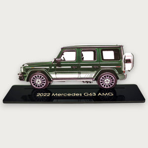 2022 Mercedes G63 AMG (2) Metal Car Wall Art, Color 2D Diecast Car Decor, Silhouette Metal Wall Art, Gift For Car Lovers, Detailed Color Metal Car