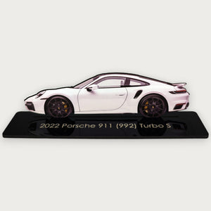 2022 Porsche 911 (992) Turbo S (2) Metal Car Wall Art, Color 2D Diecast Car Decor, Silhouette Metal Wall Art, Gift For Car Lovers, Detailed Color Metal Car