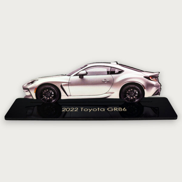 2022 Toyota GR86 (2) Metal Car Wall Art, Color 2D Diecast Car Decor, Silhouette Metal Wall Art, Gift For Car Lovers, Detailed Color Metal Car