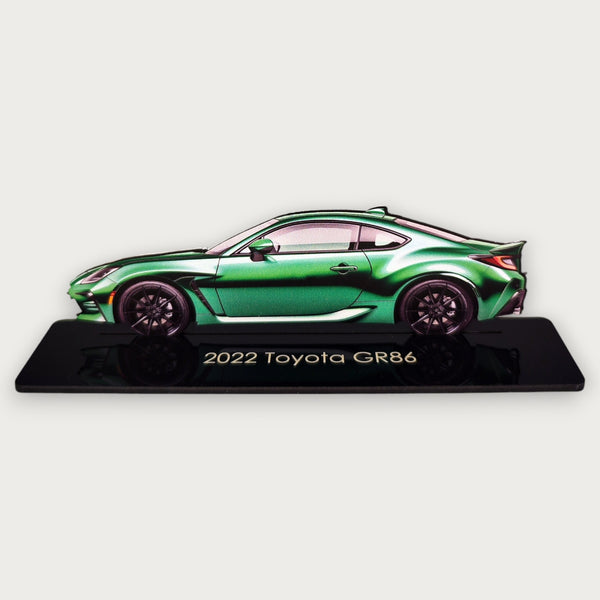 2022 Toyota GR86 (1) Metal Car Wall Art, Color 2D Diecast Car Decor, Silhouette Metal Wall Art, Gift For Car Lovers, Detailed Color Metal Car