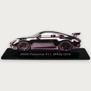 2023 Porsche 911 (992) GT3 (1) Metal Car Wall Art, Color 2D Diecast Car Decor, Silhouette Metal Wall Art, Gift For Car Lovers, Detailed Color Metal Car