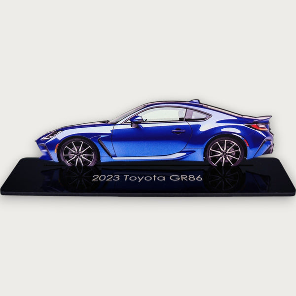 2023 Toyota GR86 (2) Metal Car Wall Art, Color 2D Diecast Car Decor, Silhouette Metal Wall Art, Gift For Car Lovers, Detailed Color Metal Car