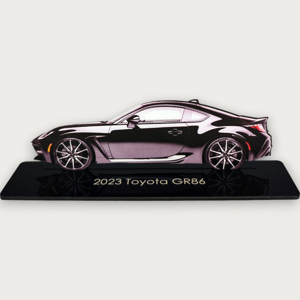 2023 Toyota GR86 (1) Metal Car Wall Art, Color 2D Diecast Car Decor, Silhouette Metal Wall Art, Gift For Car Lovers, Detailed Color Metal Car