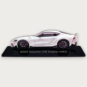 2023 Toyota GR Supra MK5 (2) Metal Car Wall Art, Color 2D Diecast Car Decor, Silhouette Metal Wall Art, Gift For Car Lovers, Detailed Color Metal Car