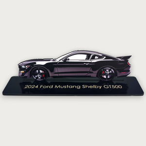 2024 Ford Mustang Shelby GT500 (1) Metal Car Wall Art, Color 2D Diecast Car Decor, Silhouette Metal Wall Art, Gift For Car Lovers, Detailed Color Metal Car