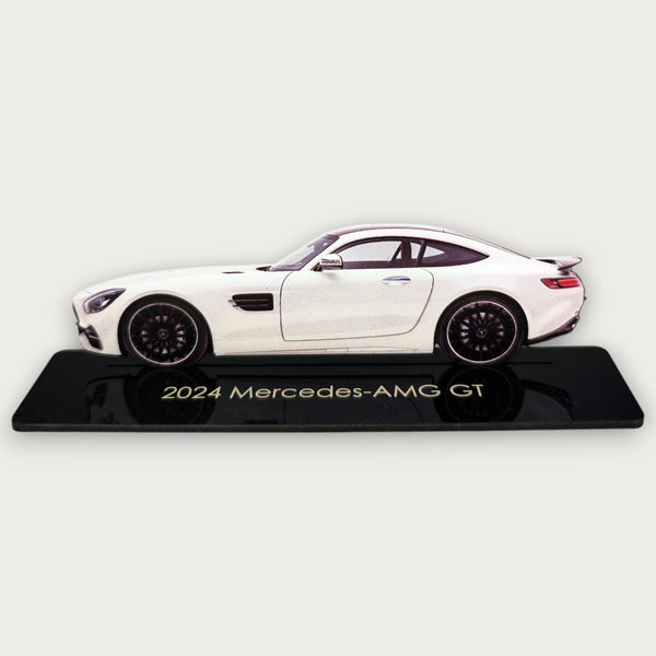 2024 Mercedes-AMG GT (2) Metal Car Wall Art, Color 2D Diecast Car Decor, Silhouette Metal Wall Art, Gift For Car Lovers, Detailed Color Metal Car