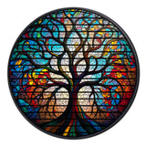 Radiance Tree Of Life Wall Decor – Round 3D Carved Wood Wall Art