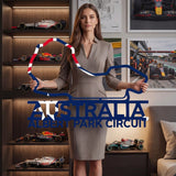 Albert Park Circuit Formula One Metal Race Map – Australia Flag Wall Art