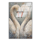 Eternal Bond Vertical Glass Wall Art - Tempered Glass Rectangular Wall Decor