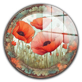 Trinity Round Glass Wall Art - Tempered Glass Circle Wall Decor