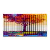 Treeegy – 3D Carved Wood Wall Art - Textured Horizontal Wall Decor