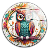 Mystic Round Glass Wall Art - Tempered Glass Circle Wall Decor