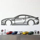 Aston Martin Vanquish 2024 Black Metal Car Wall Art