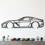 Ferrari 12Cilindri 2026 Black Metal Car Wall Art