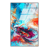 Far Away Vertical Glass Wall Art - Tempered Glass Rectangular Wall Decor
