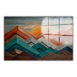 Elaris Panoramic Tempered Glass Wall Art - Horizontal Rectangular Wall Decor