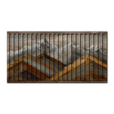 Zerano – 3D Carved Wood Wall Art - Textured Horizontal Wall Decor