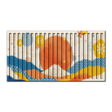 Sunday – 3D Carved Wood Wall Art - Textured Horizontal Wall Decor