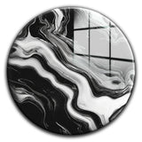 Titan Round Glass Wall Art - Tempered Glass Circle Wall Decor