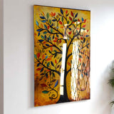 Tree Of Life Ardane Vertical Glass Wall Art - Tempered Glass Rectangular Wall Decor