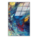 Coastal Spray Vertical Glass Wall Art - Tempered Glass Rectangular Wall Decor