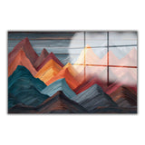 Oryza Panoramic Tempered Glass Wall Art - Horizontal Rectangular Wall Decor