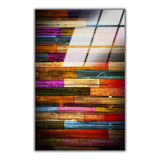 Woodnetic Vertical Glass Wall Art - Tempered Glass Rectangular Wall Decor