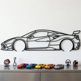 Ferrari F80 2027 Black Metal Car Wall Art