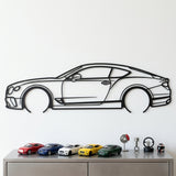 Bentley Continental GT Speed 2025 Black Metal Car Wall Art