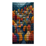 Autumn Canopy – 3D Carved Wood Wall Art - Textured Vertical Wall Decor