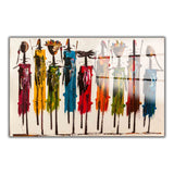 African Panoramic Tempered Glass Wall Art - Horizontal Rectangular Wall Decor