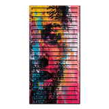 Rusted Layers – 3D Carved Wood Wall Art - Textured Vertical Wall Decor