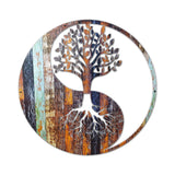 Yinyang M3 Tree Of Life Vibrant Metal Wall Art – Laser Cut, UV Printed & Powder Coated Colorful Decor
