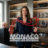 Circuit de Monaco Formula One Metal Race Map – Monaco Flag Wall Art