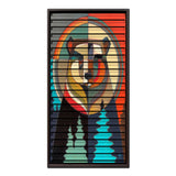 Forest Guardian – 3D Carved Wood Wall Art - Textured Vertical Wall Decor