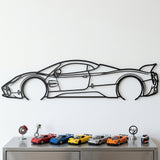 Pagani Utopia 2022 Black Metal Car Wall Art