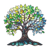 Tree Of Life Green Oasis Vibrant Metal Wall Art – Laser Cut, UV Printed & Powder Coated Colorful Decor