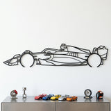 Formula 1 Race Car Black Metal Car Wall Art