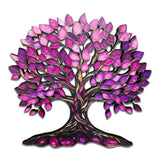 Pink Lal - Tree of Life Wood Wall Art  - Modern Nature Home Decor
