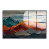 Lireno Panoramic Tempered Glass Wall Art - Horizontal Rectangular Wall Decor
