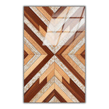 Upscale Vertical Glass Wall Art - Tempered Glass Rectangular Wall Decor
