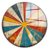 Vortex Round Glass Wall Art - Tempered Glass Circle Wall Decor