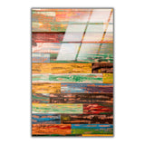 Classy Vertical Glass Wall Art - Tempered Glass Rectangular Wall Decor