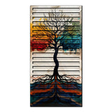 Calvora – 3D Carved Wood Wall Art - Textured Vertical Wall Decor - Tree Of Life