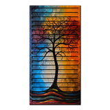 Velith – 3D Carved Wood Wall Art - Textured Vertical Wall Decor - Tree Of Life