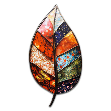 Art Leaf Vibrant 3D Metal Wall Art – Laser Cut, UV Printed & Powder Coated Colorful Decor