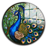 Regal Round Glass Wall Art - Tempered Glass Circle Wall Decor