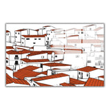 Urban Panoramic Tempered Glass Wall Art - Horizontal Rectangular Wall Decor