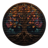 Majestic Tree Of Life Wall Decor – Round 3D Carved Wood Wall Art